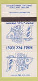 Matchbook Cover - The Fish Portland OR 30 Strike