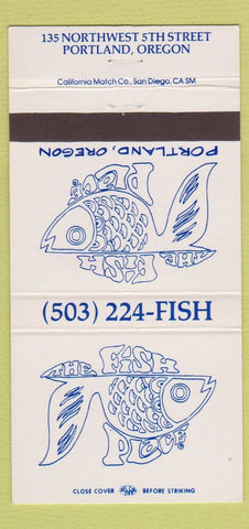 Matchbook Cover - The Fish Portland OR 30 Strike