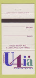 Matchbook Cover - U4Ia Private Club Cleveland OH 30 Strike