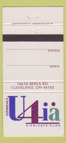 Matchbook Cover - U4Ia Private Club Cleveland OH 30 Strike