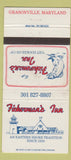 Matchbook Cover - Fisherman's Inn Grasonville MD WORN 30 Strike