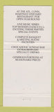 Matchbook Cover - Atlantic Connection Night Club Oak Bluffs MA WORN 30 Strike