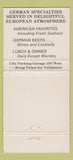 Matchbook Cover - Metzger's Ann Arbor MI Restaurant 30 Strike