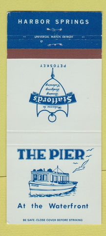 Matchbook Cover - The Pier Harbor Springs Petoskey MI 30 Strike