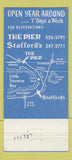 Matchbook Cover - The Pier Harbor Springs Petoskey MI 30 Strike