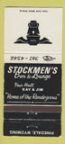 Matchbook Cover - Stockmen's Bar Lounge Pinedale WY 30 Strike