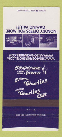 Matchbook Cover - Stratosphere Hotel Las Vegas NV casino 30 Strike
