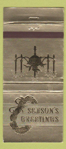 Matchbook Cover - Fish and Bull Restaurant Christmas WEAR 30 Strike