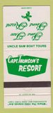 Matchbook Cover - Captain Thomson's Resort Alexandria Bay NY WEAR 30 Strike