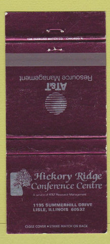 Matchbook Cover - Hickory Ridge Conference Center Lisle IL AT&T WEAR 30 Strike