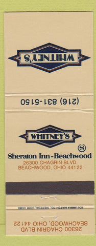 Matchbook Cover - Whitney's Beachwood OH 30 Strike