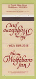 Matchbook Cover - Wolfeboro Inn NH 30 Strike