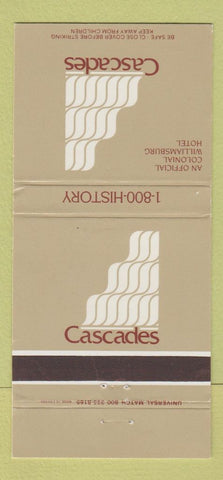 Matchbook Cover - Cascades Williamsburg VA WEAR 30 Strike