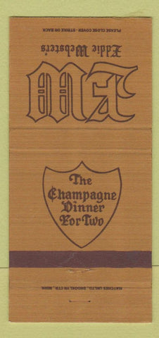 Matchbook Cover - Eddie Webster's Bloomington MN West Des Moines 30 Strike