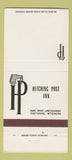 Matchbook Cover - Hitching Post Inn Cheyenne WY 30 Strike