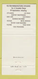 Matchbook Cover - Felton Brush Broom Manchester NH 30 Strike
