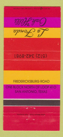 Matchbook Cover - La Fonda Oak Hills San Antonio TX 30 Strike