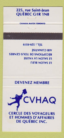 Matchbook Cover - Cvhaq Quebec QC 30 Strike