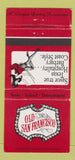 Matchbook Cover - Old San Francisco Houston Dallas Austin TX WEAR 30 Strike