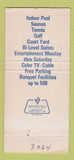 Matchbook Cover - Brothers 3 Sheraton Shenango West Middlesex PA 30 Strike