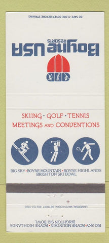 Matchbook Cover - Boyne USA Resorts Brighton MI 30 Strike