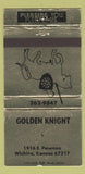 Matchbook Cover - Golden Knight Wichita KS WEAR 30 Strike