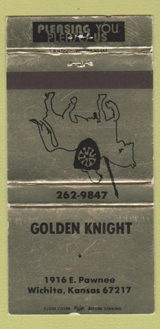 Matchbook Cover - Golden Knight Wichita KS WEAR 30 Strike