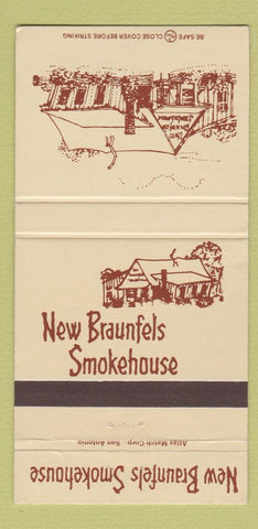 Matchbook Cover - New Braunfels Smokehouse TX San Antonio 30 Strike