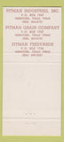 Matchbook Cover - Pitman Hereford TX 30 Strike