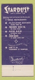 Matchbook Cover - Stardust Hotel Casino Las Vegas NV girlie 30 Strike