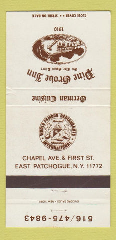 Matchbook Cover - Pine Grove Inn East Patchogue NY 30 Strike