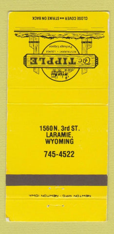 Matchbook Cover - Tipple Restaurant Laramie WY 30 Strike