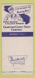 Matchbook Cover - Crawford County Trust Meadville PA 30 Strike