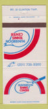 Matchbook Cover - Hunterdon Tennis Center Clinton Township NJ 30 Strike