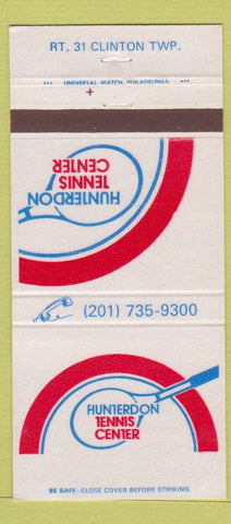 Matchbook Cover - Hunterdon Tennis Center Clinton Township NJ 30 Strike