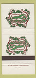 Matchbook Cover - Greenery Restaurant Washington DC Newport RI WEAR 30 Strike