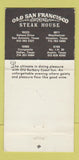 Matchbook Cover - Old San Francisco Houston Dallas Austin TX WORN 30 Strike