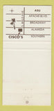 Matchbook Cover - Cisco's Temple TX 30 Strike