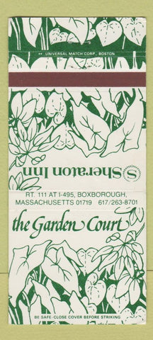 Matchbook Cover - Garden Court Sheraton Inn Boxborough MA 30 Strike