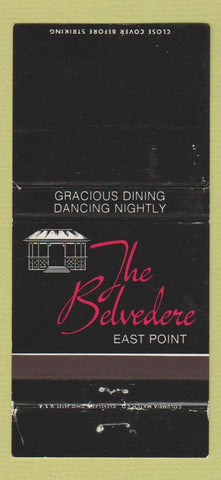 Matchbook Cover - Belvedere East Point Atlanta GA WORN 30 Strike