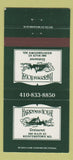 Matchbook Cover - Harryman House Reisterstown MD 30 Strike