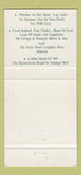 Matchbook Cover - Harryman House Reisterstown MD 30 Strike