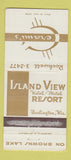 Matchbook Cover - Cerami's Resort Burlington WI WORN STRIKER 30 Strike