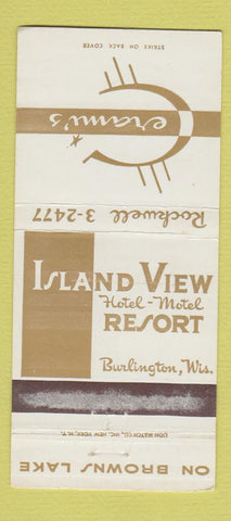 Matchbook Cover - Cerami's Resort Burlington WI WORN STRIKER 30 Strike