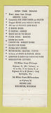Matchbook Cover - Cerami's Resort Burlington WI WORN STRIKER 30 Strike