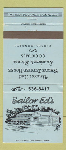Matchbook Cover - Sailor Ed's WEAR 30 Strike