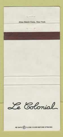 Matchbook Cover - Le Colonial New York City Vietnamese 30 Strike