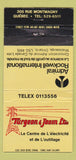 Matchbook Cover - Turgeon Jobin Quebec QC Mississauga ON WEAR 30 Strike