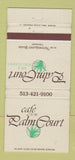 Matchbook Cover - Palm Court Cincinnati OH Netherland Plaza WEAR 30 Strike