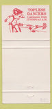 Matchbook Cover - Kipling Steak Toronto ON strip club nude girlie 30 Strike